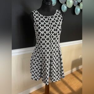 Sleeveless Dress with Pleated Skirt, Size S/M